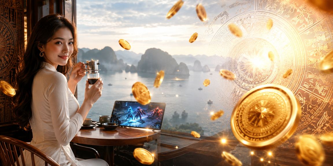 Người dùng xem kèo esports và cược lớn tại vịnh Hạ Long với không khí thư giãn